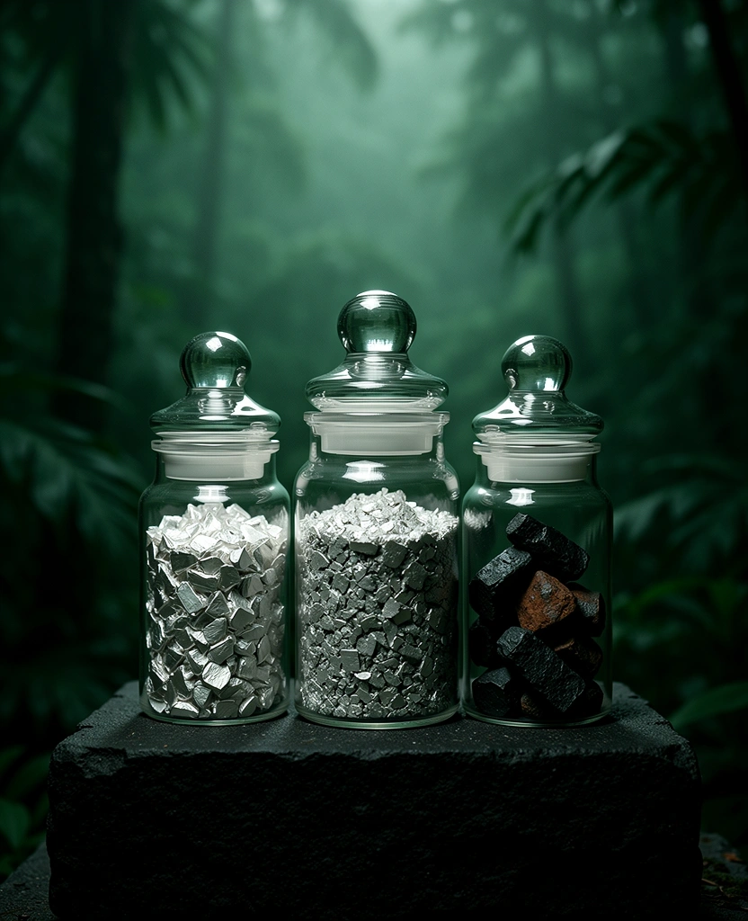 Mineral balance still life